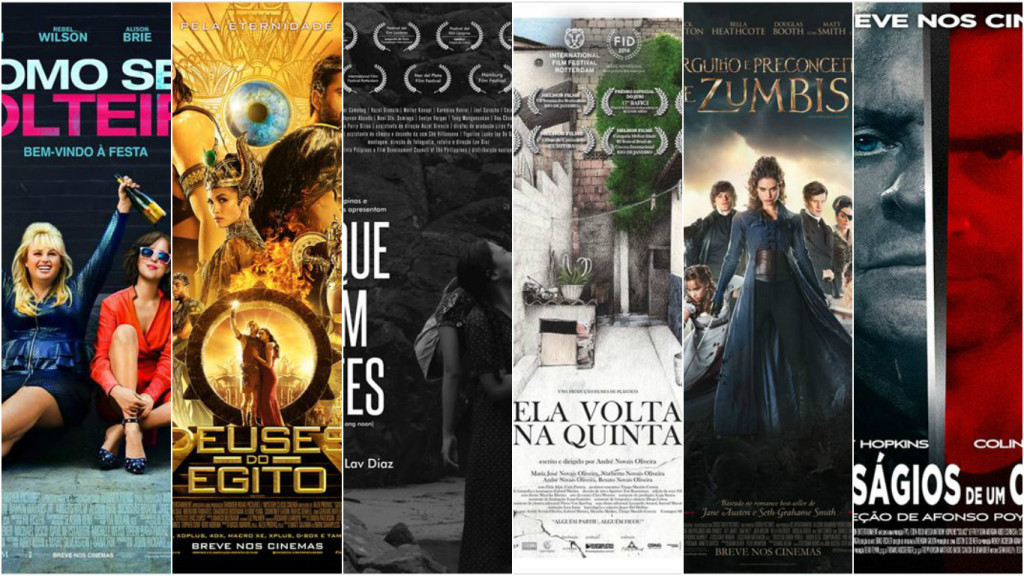 6 filmes estão em cartaz nas telas dos cinemas