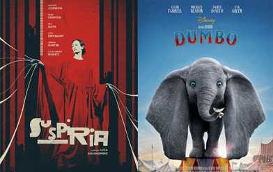 Remake de Dumbo e Suspíria chegam às telonas