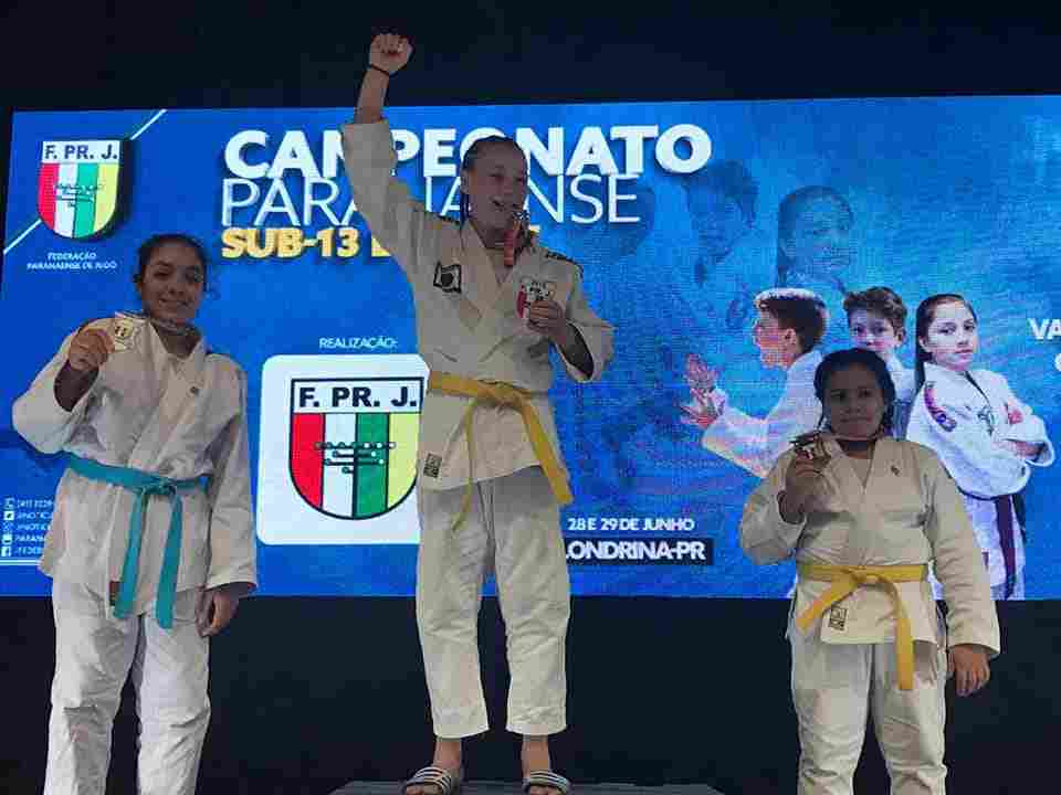 Judoca araucariense é vice-campeã paranaense