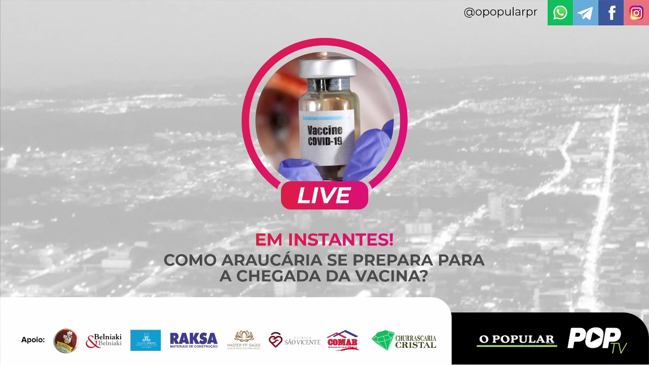 A vacina está chegando a Araucária