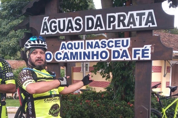 Ciclista araucariense pedalou 320 km no “Caminho da Fé”