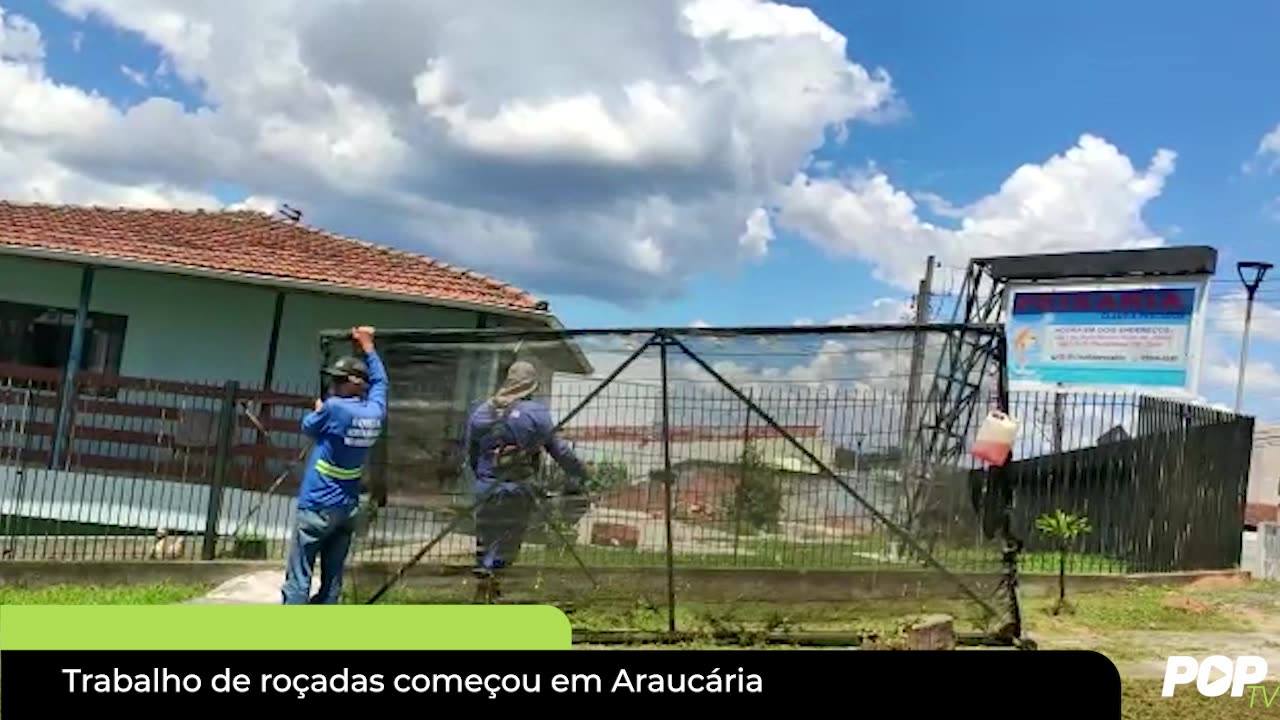 Trabalho de roçadas começou em Araucária