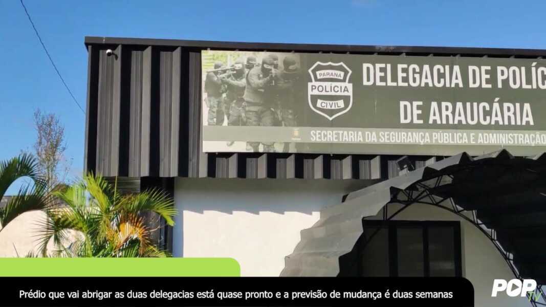 Prédio que vai abrigar as duas delegacias está quase pronto e a previsão de mudança é duas semanas