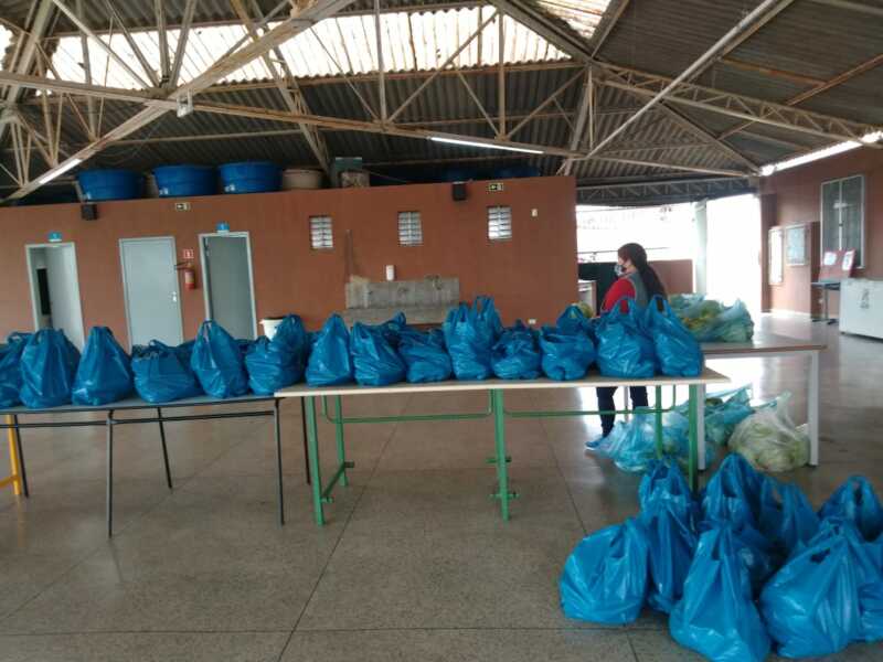 Kits de frutas e verduras ajudam a compor refeições de famílias carentes