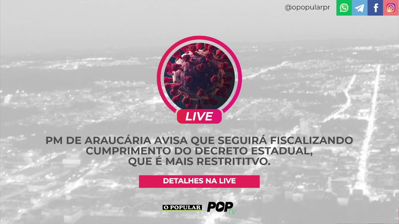 Decreto estadual deve ser seguido em Araucária