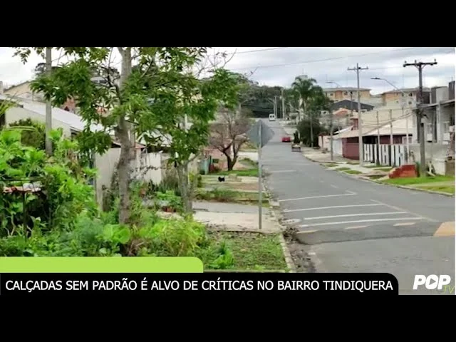 Calçadas sem padrão é alvo de críticas no bairro Tindiquera