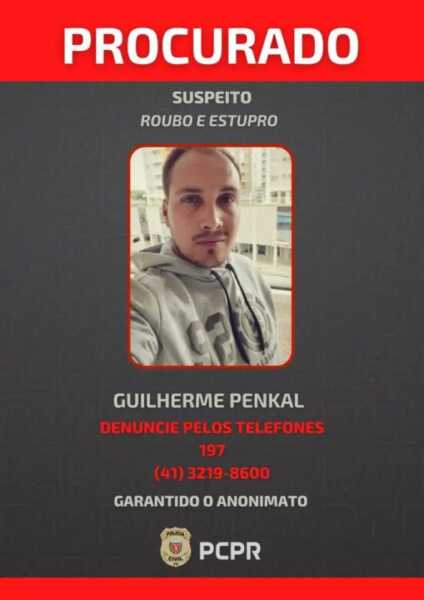 Polícia do Paraná está à caça de homem que roubou e estuprou funcionária de loja em Curitiba Polícia do Paraná está à caça de homem que roubou e estuprou funcionária de loja em Curitiba