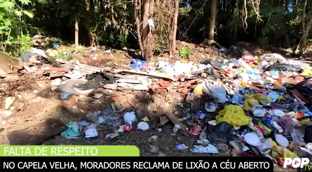 No Capela Velha, moradores reclama de lixão a céu aberto