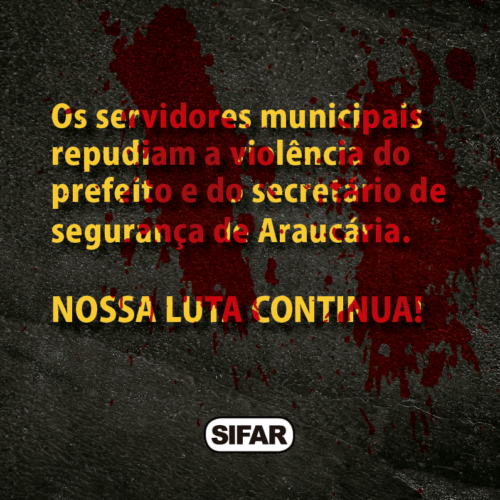 Nossa luta continua!