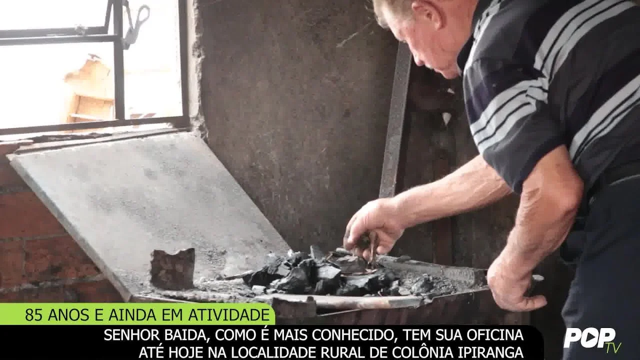 Mais antigo ferreiro de Araucária, completa 85 anos