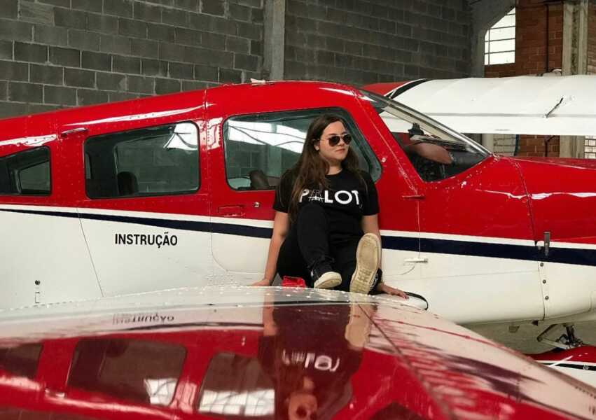 Pilota araucariense fala do amor à profissão e da paixão em viver nas alturas