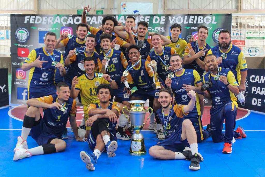 Voleibol masculino Sub19 levantou a taça do Paranaense