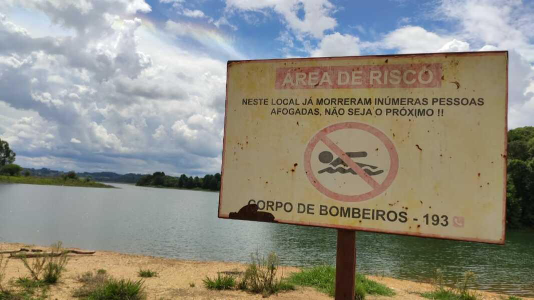 Corpo de Bombeiros alerta sobre perigos de nadar em cavas e represas