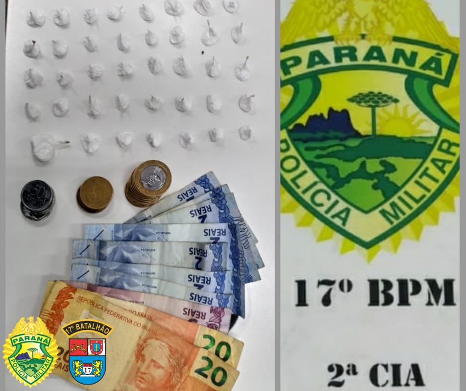 PM faz mais uma apreensão de drogas no bairro Campina da Barra