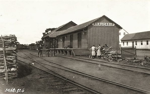 A antiga estação ferroviária de Araucária