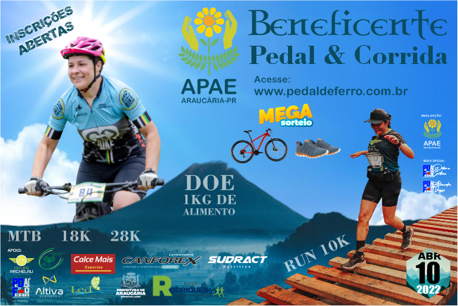 Prefeitura e APAE promovem pedal e corrida beneficente