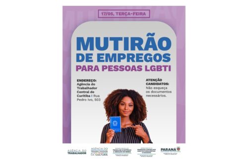 O dia de hoje foi promovido como o dia da Empregabilidade LGBTQI+ nas agencias do trabalhador
