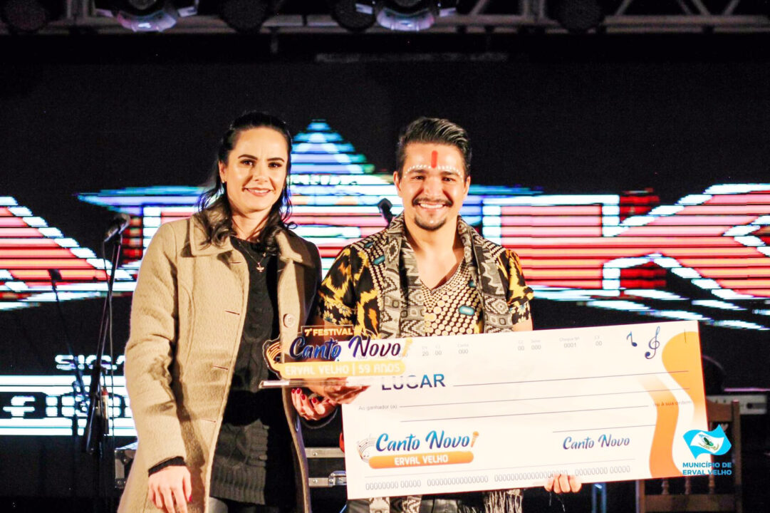 Andre Di Barros faturou mais um troféu no Festival Canto Novo de Santa Catarina