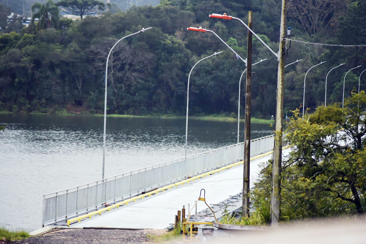 Nova ponte sobre a represa do Rio Verde já está 80% concluída