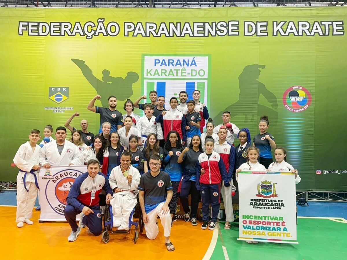 Karatê de Araucária faturou 33 medalhas na 3ª fase do Cam­peonato Estadual