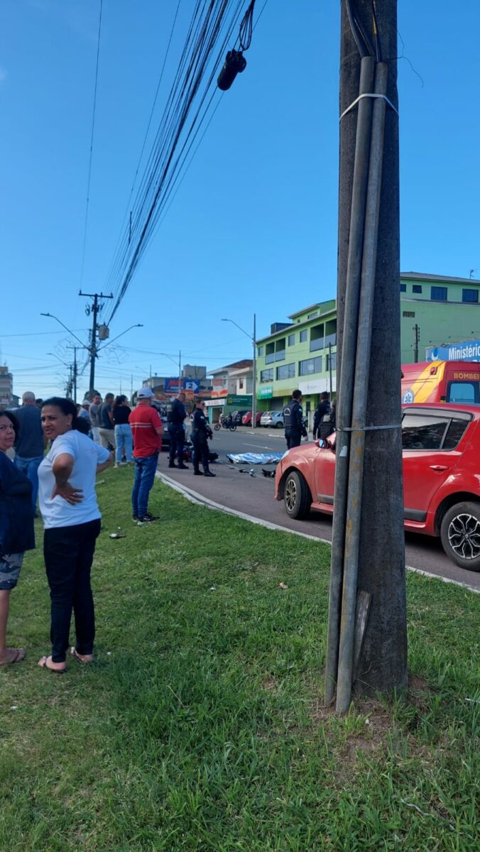 Acidente na Agrimensor na tarde deste domingo, precisou de auxílio do helicóptero no resgate!