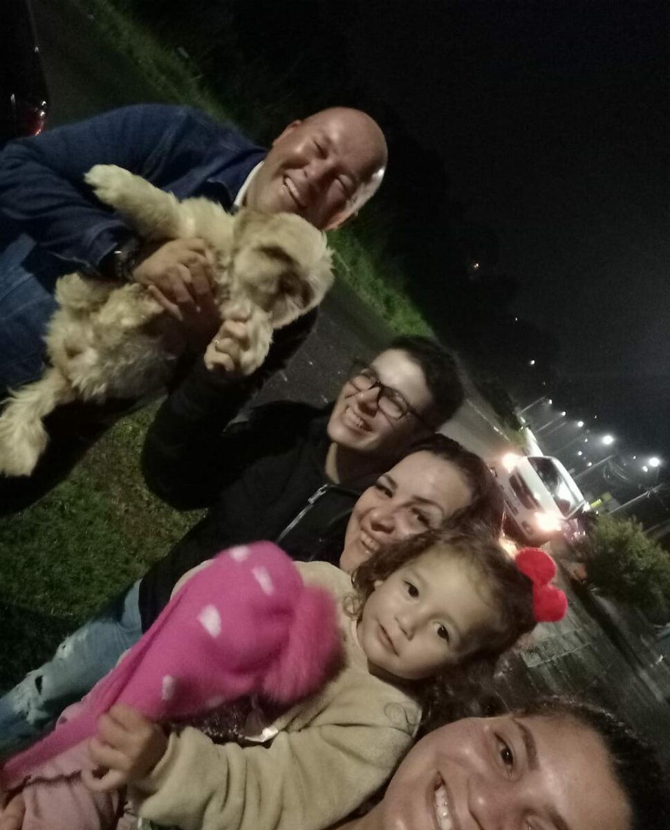 Para alegria da família, a cadelinha Bolinha foi encontrada