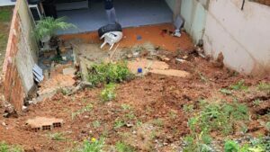 Chuvas fortes que atingiram o litoral do Paraná e a RMC também provocaram estragos em Araucária