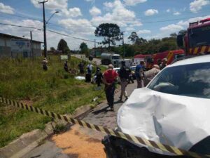 Acidente gravíssimo deixa uma mulher morta e dois feridos na tarde desta 5ª feira, na Rodovia do Xisto