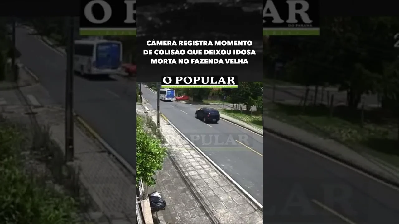 CÂMERA REGISTRA MOMENTO DE COLISÃO QUE DEIXOU IDOSA MORTA NO FAZENDA VELHA