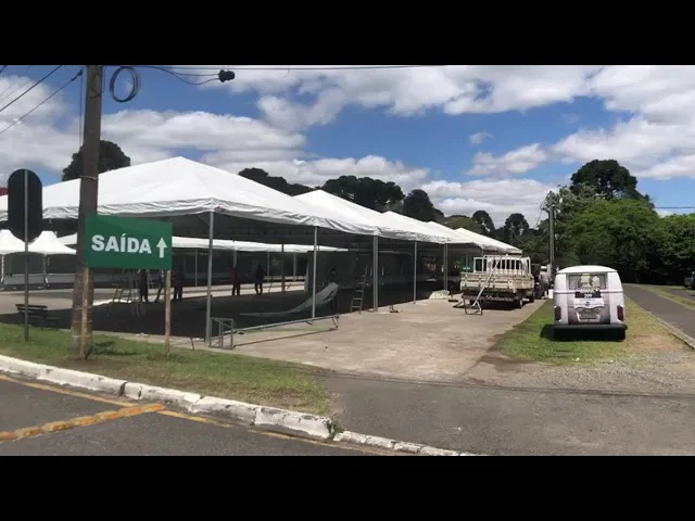 Quase tudo pronto para a Festa da Padroeira! Venha prestigiar! É a partir das 18:30 no Parque Cacho