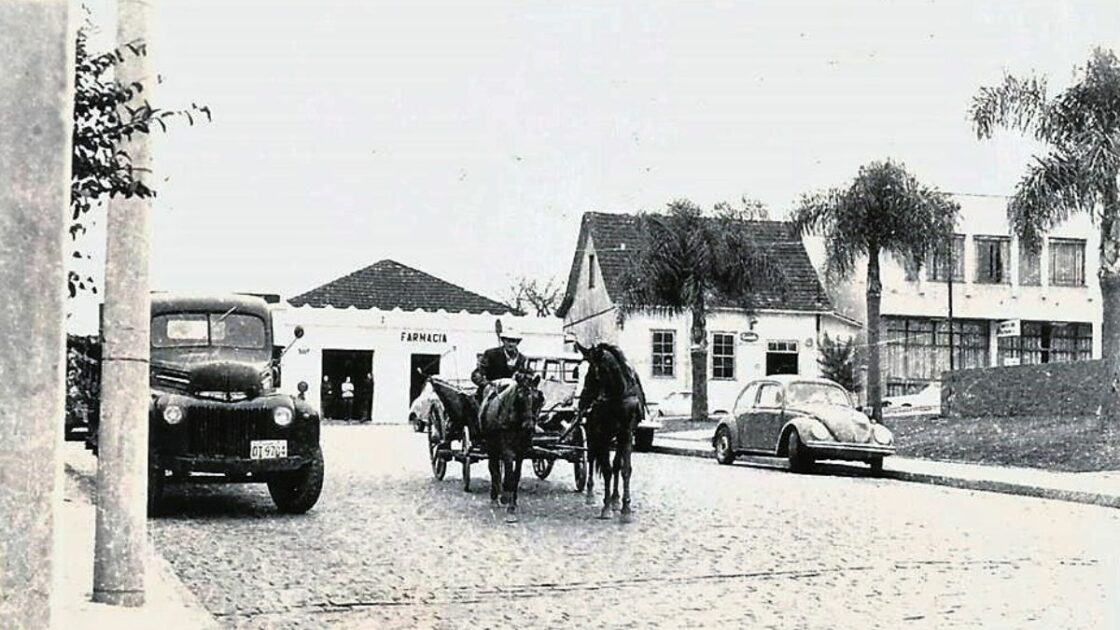A Praça Dr. Vicente Machado em 1970