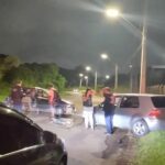 Acidente grave entre dois automóveis na Rua Dr. Valério Sobania