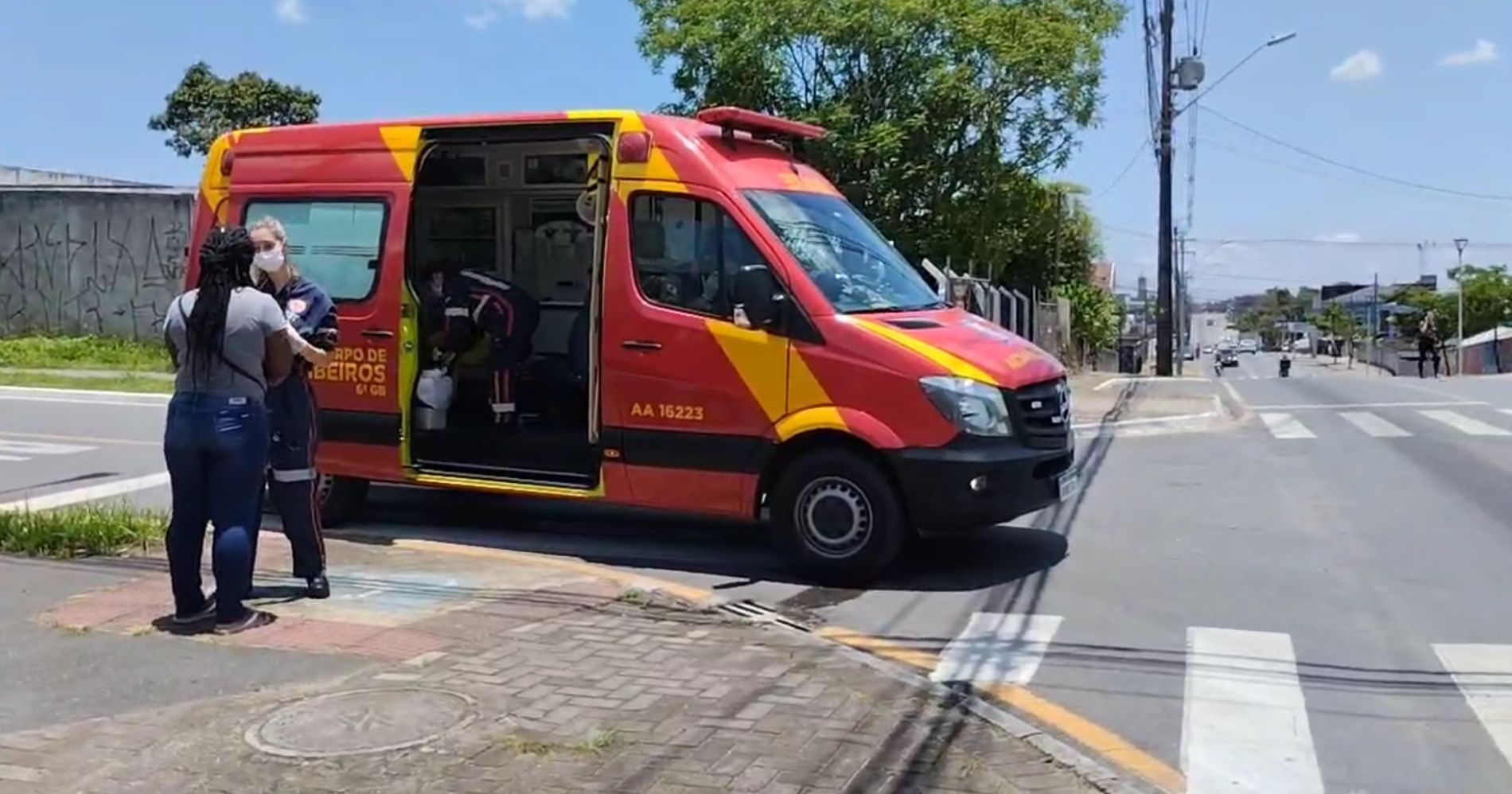 Criança desmaia no bairro Capela Velha