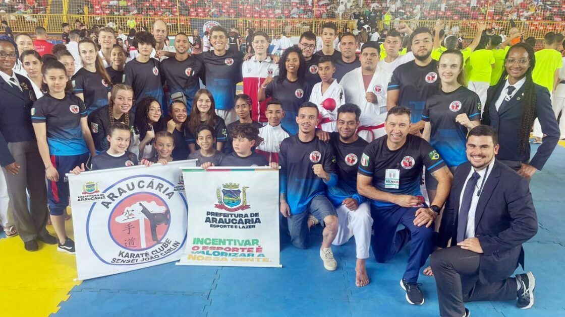 Karatê de Araucária é vice-campeão do Campeonato Paranaense 2022