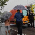 Motoqueiro sofre acidente na Av. Archelau de Almeida Torres