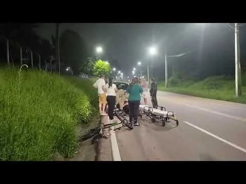 Ciclista sofre acidente após van o fechar na PR421.