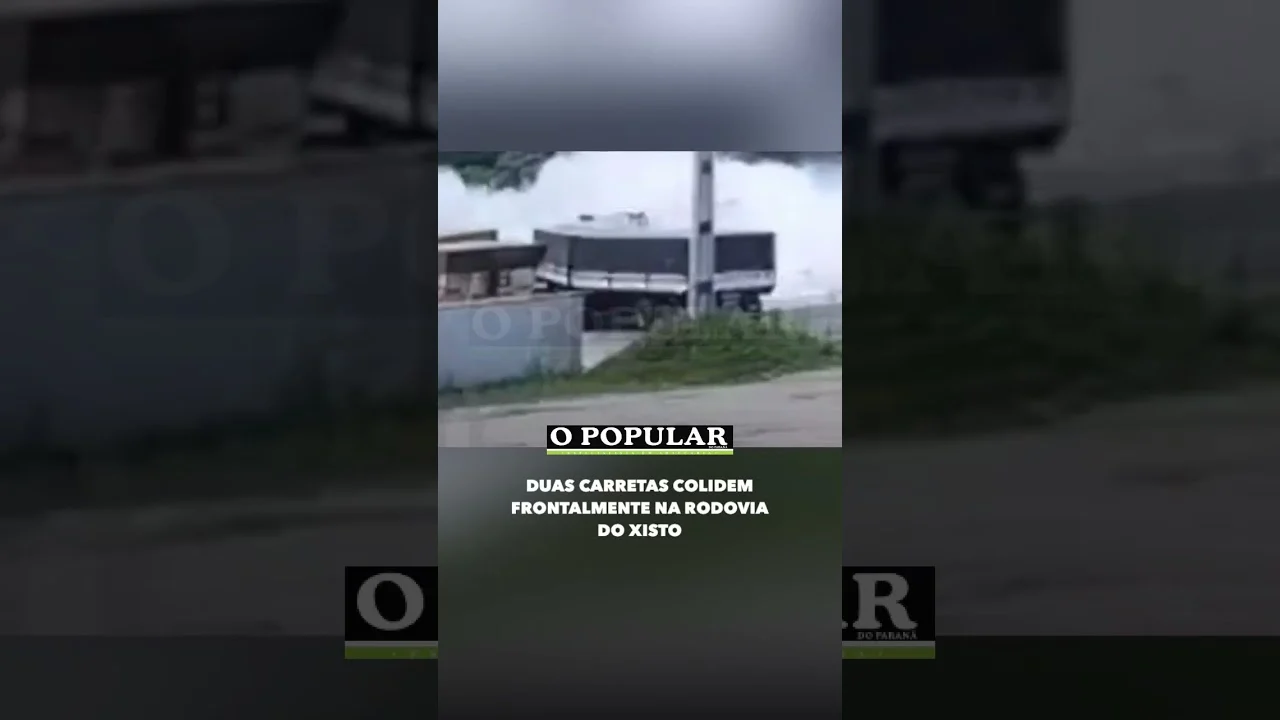 DUAS CARRETAS COLIDEM FRONTALMENTE NA RODOVIA DO XISTO
