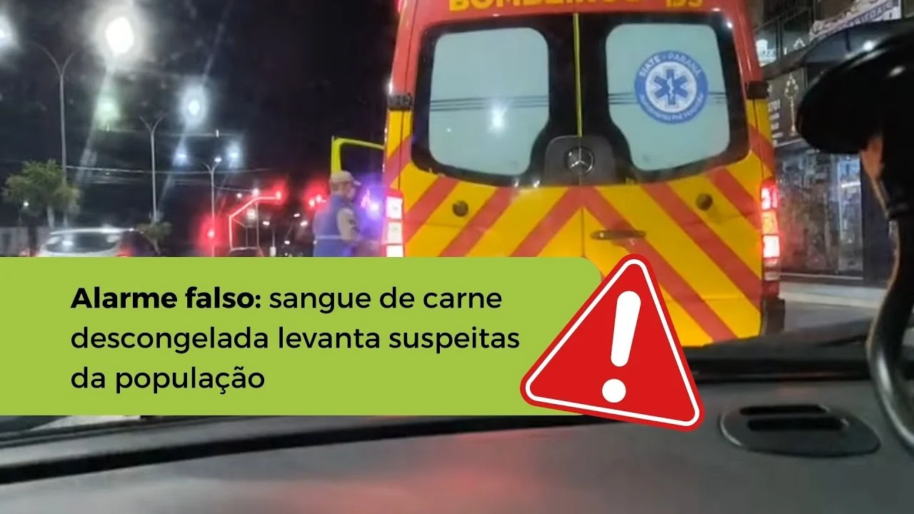 Alarme falso: sangue de carne descongelada levanta suspeitas da população
