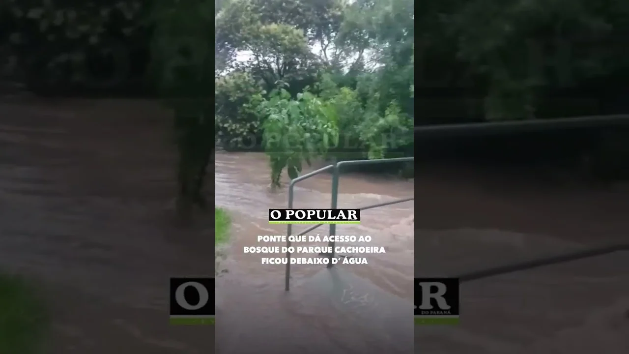 Seguidores de O Popular encaminharam diversos vídeos mostrando pontos de alagamento em Araucária