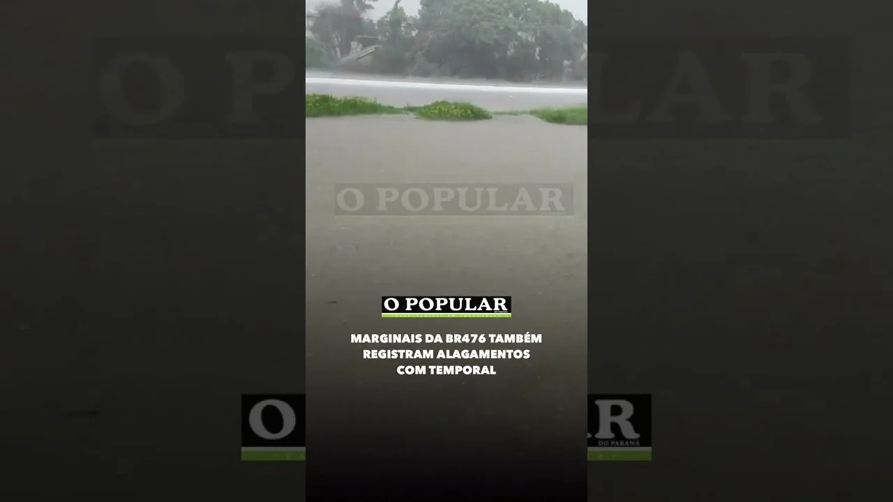 Seguidores de O Popular encaminharam diversos vídeos mostrando pontos de alagamento em Araucária