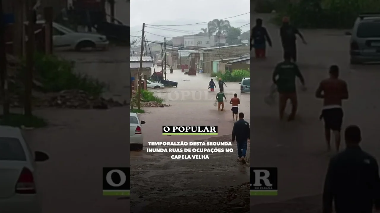 TEMPORALZÃO DESTA SEGUNDA INUNDA RUAS DE OCUPAÇÕES NO CAPELA VELHA