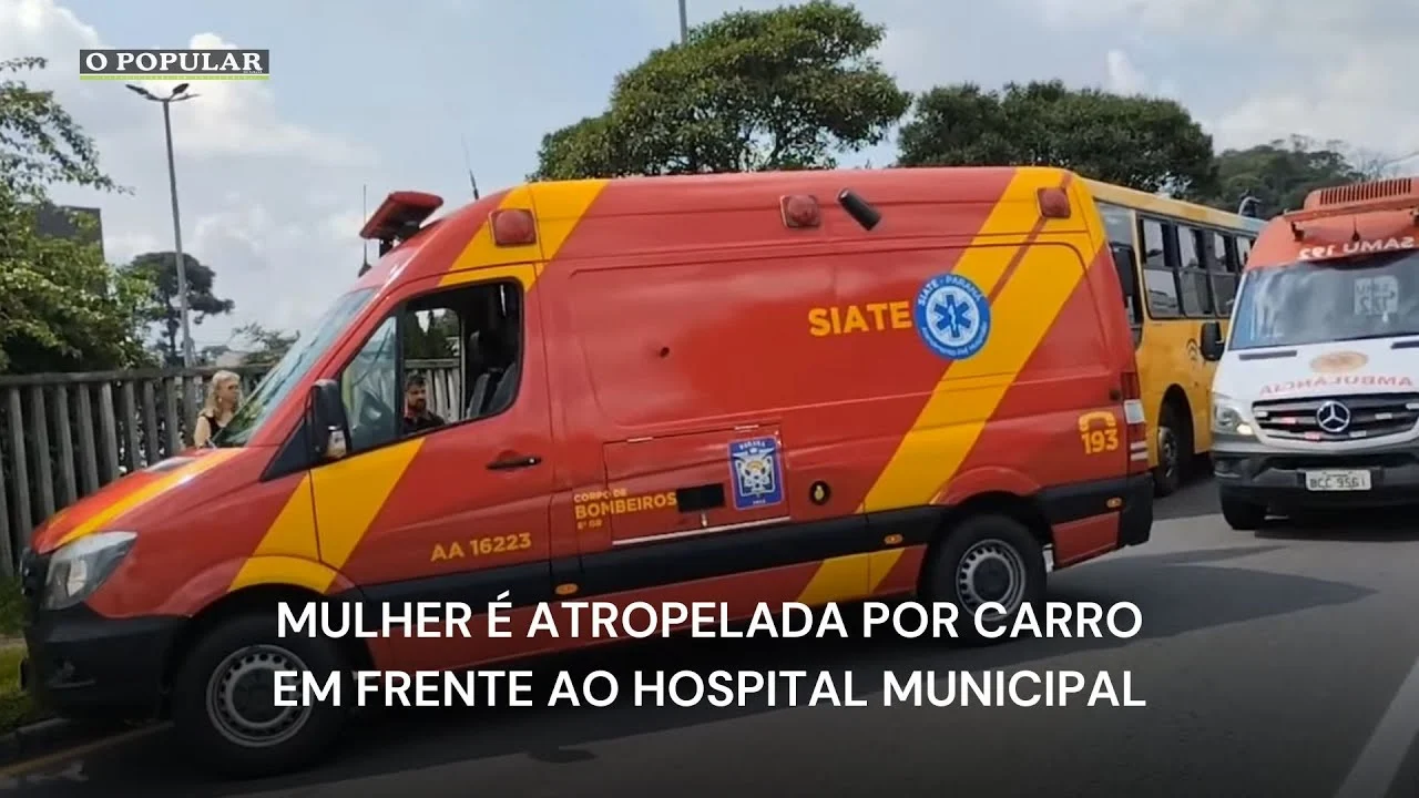 Mulher é atropelada por carro em frente ao Hospital Municipal