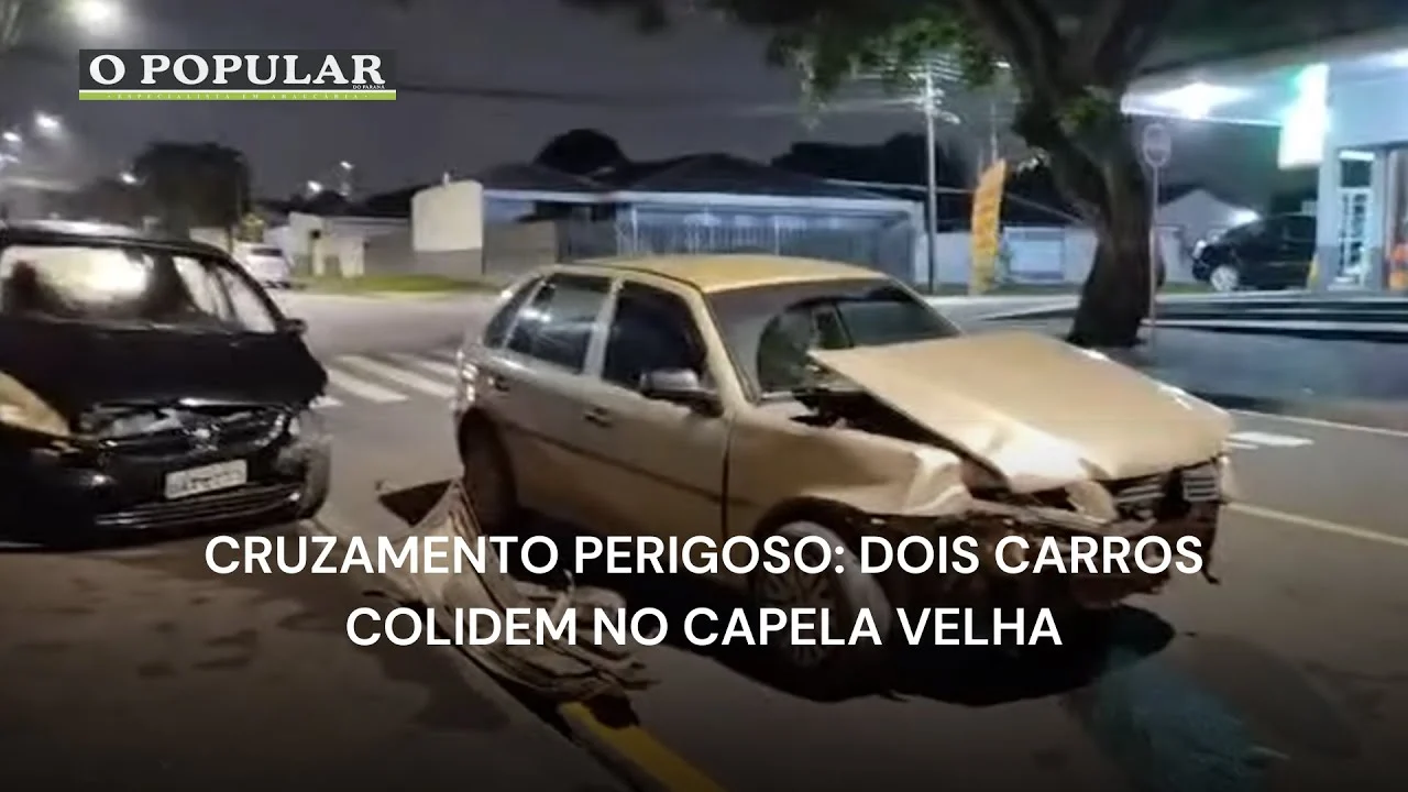 Cruzamento perigoso: dois carros colidem no Capela Velha