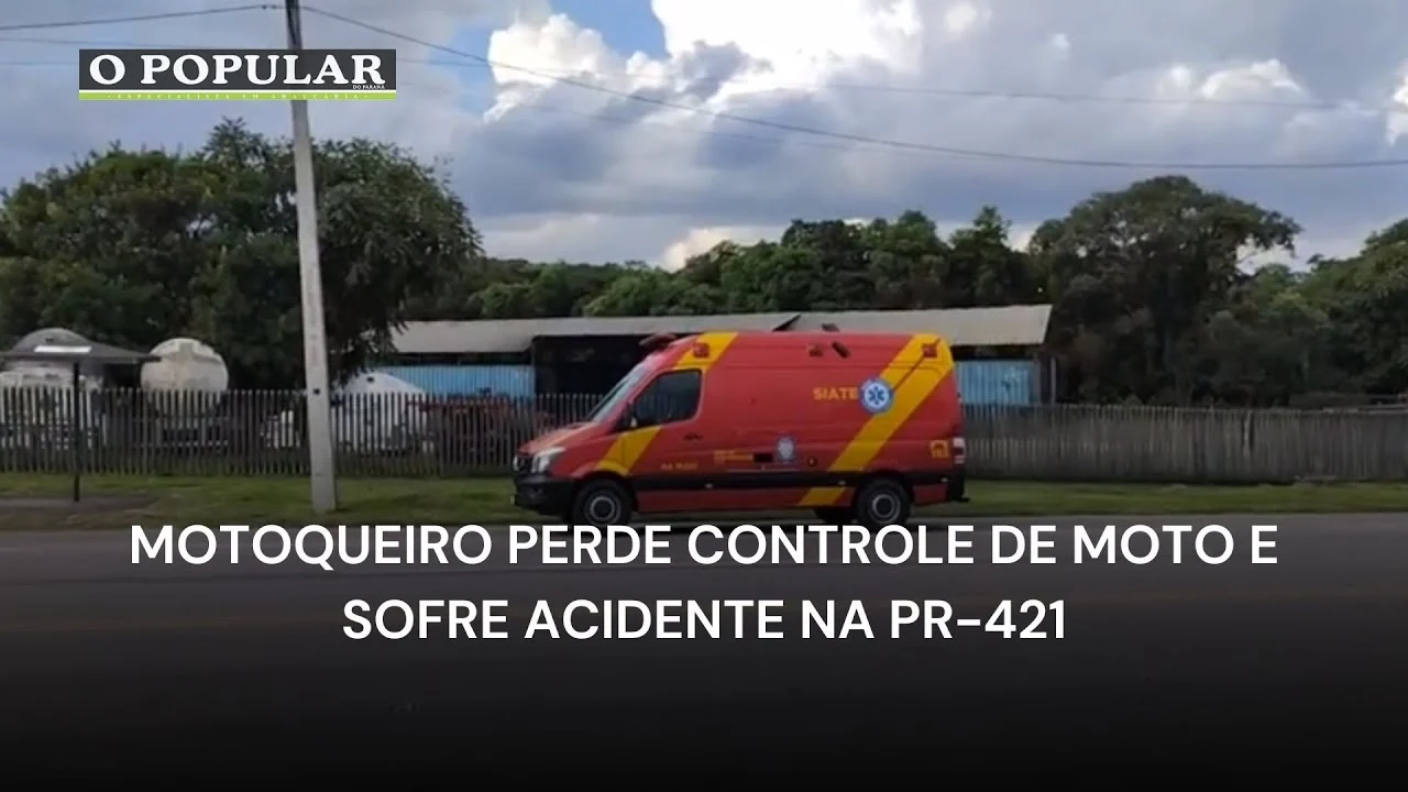 Motoqueiro perde controle de moto e sofre acidente na PR-421