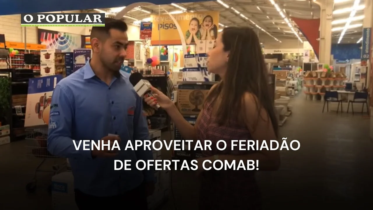 SORTEIO!!! Venha aproveitar o feriadão de ofertas COMAB!