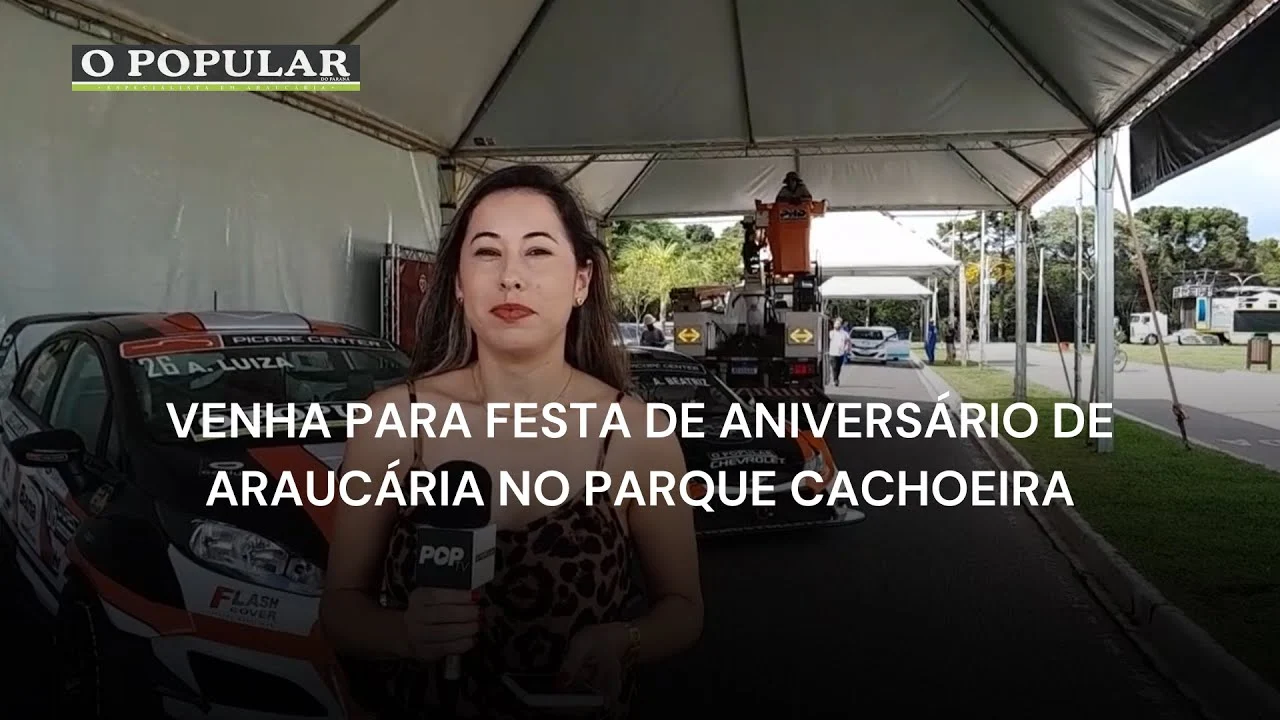 Venha para festa de aniversário de Araucária no Parque Cachoeira