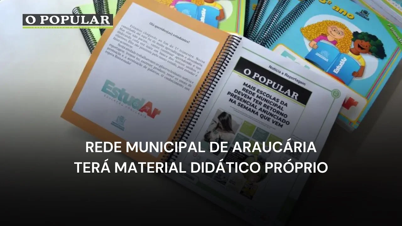 Rede municipal de Araucária terá material didático próprio