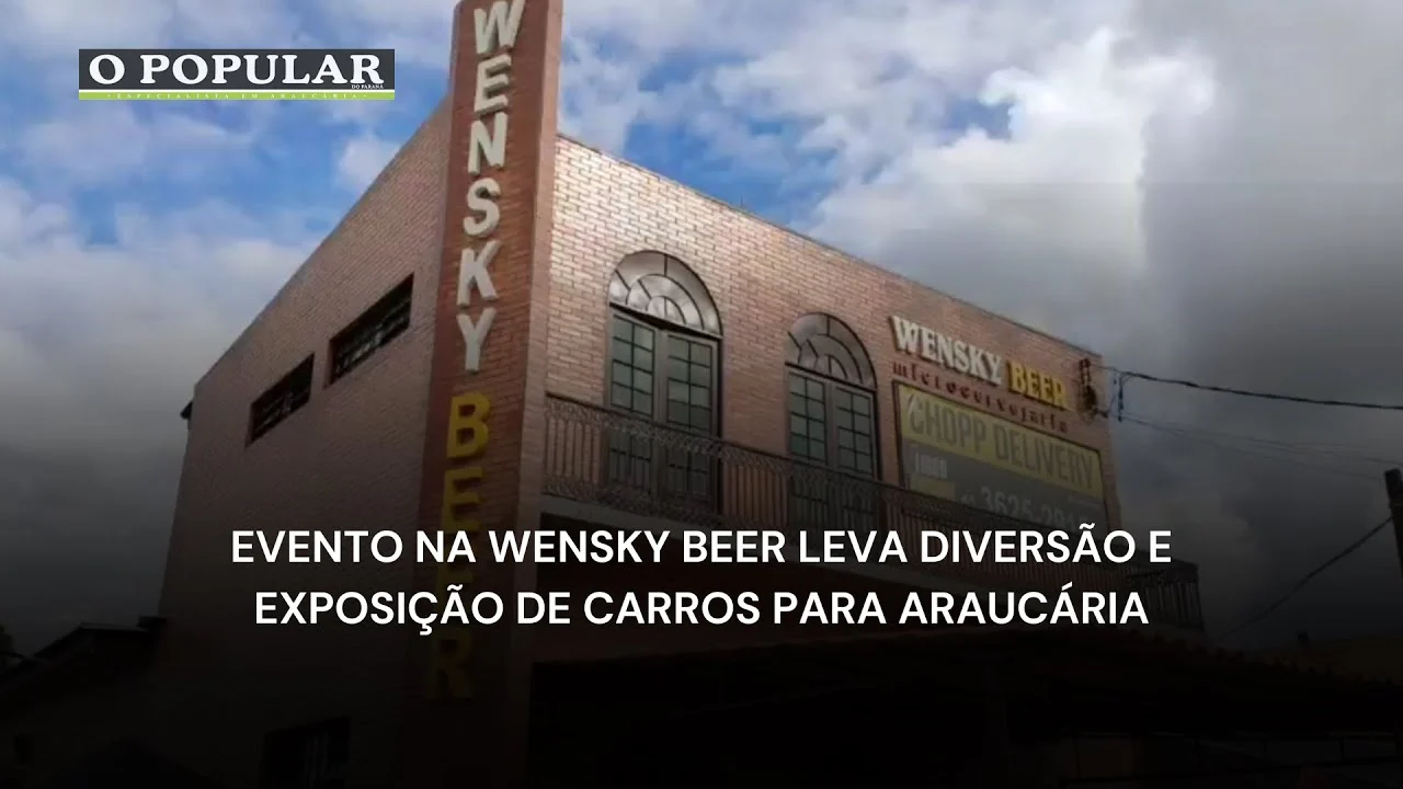 Evento na Wensky Beer leva diversão e exposição de carros para Araucária