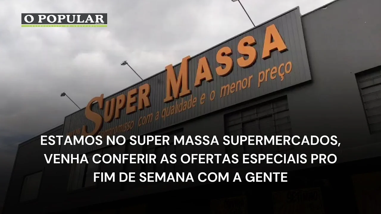 Estamos no Super Massa Supermercados, venha conferir as ofertas especiais pro fim de semana
