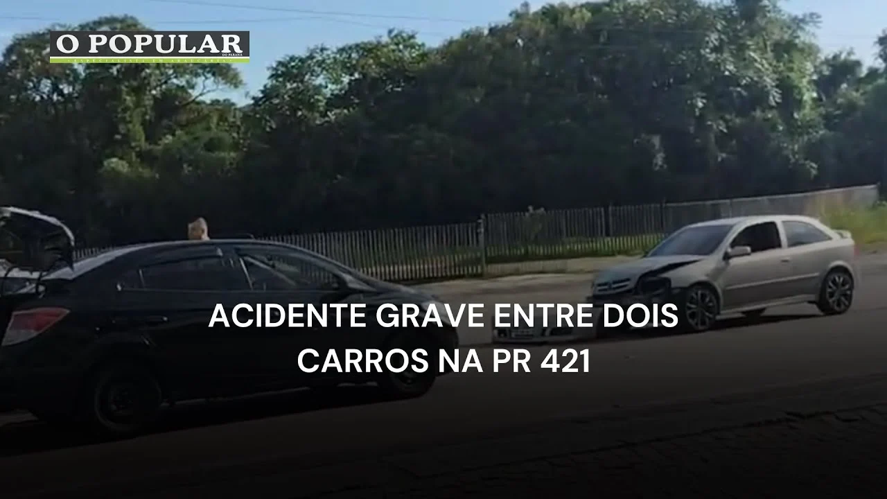 Acidente grave entre dois carros na PR 421